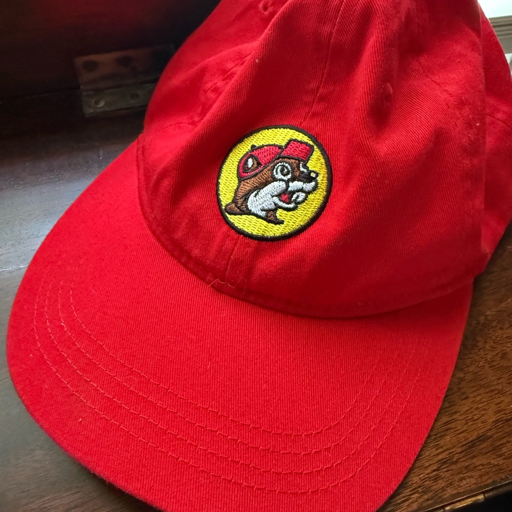Bucees Kids Youth Buc-ee's Red Baseball Cap with Logo